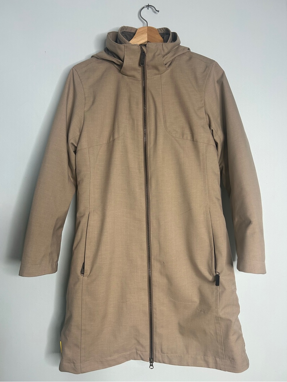 Lole 3-in-1 Hooded Jacket Women’s Medium Taupe/Gray